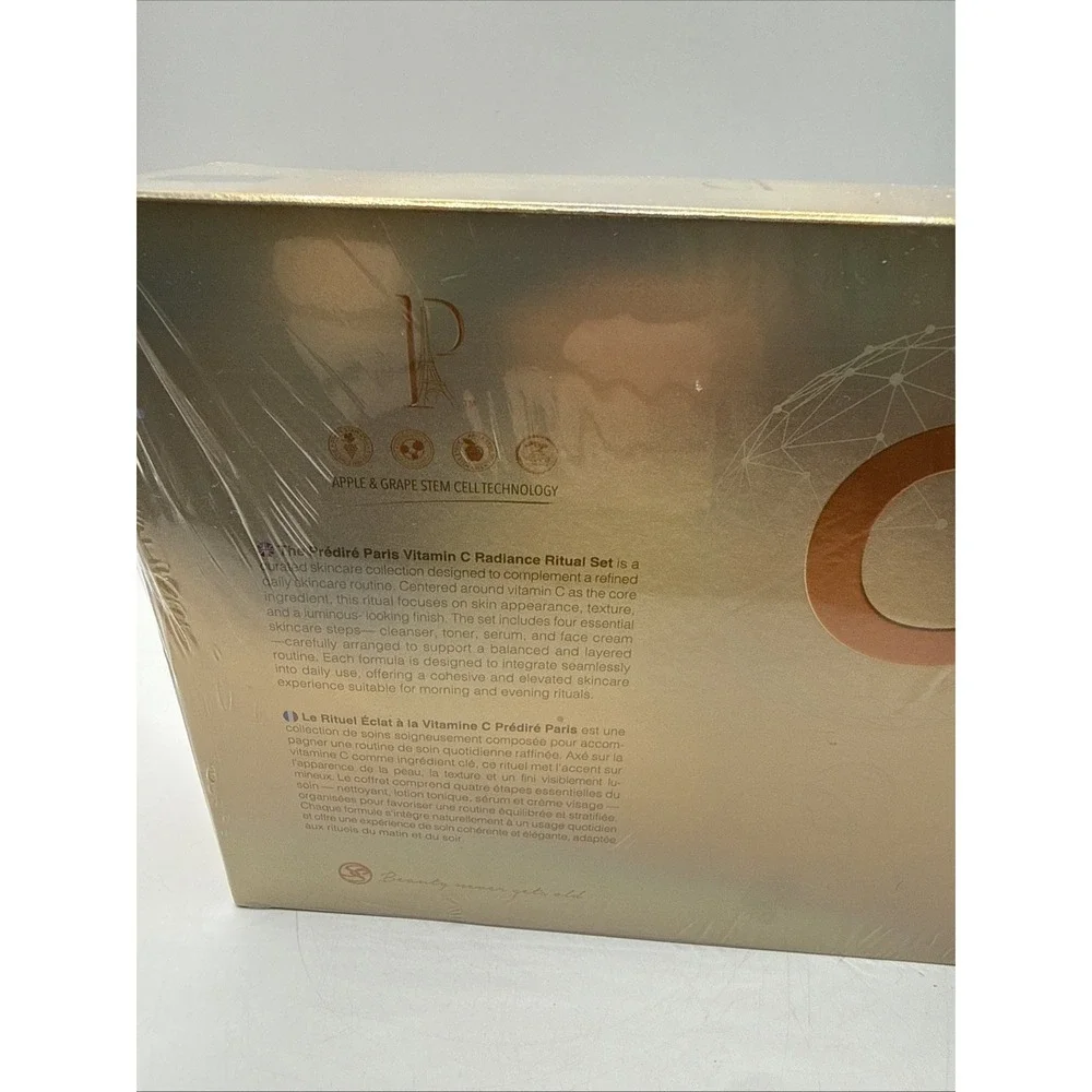 Prédiré Paris Vitamin C Radiance Ritual Set Cleanser Toner Serum MSRP $269